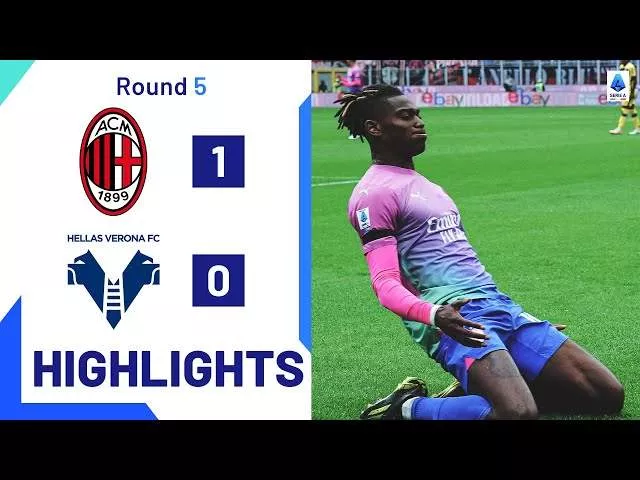 AC Milan 1 - 0 Verona (Sep-23-2023) Serie A Highlights