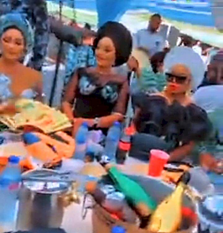Fans laud James Brown following Bobrisky's absence in videos from Ehi Ogbebor's event in Benin (Video)