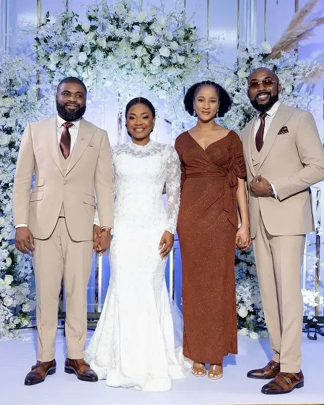 Mercy Chinwo's husband showers accolades on Banky W and wife