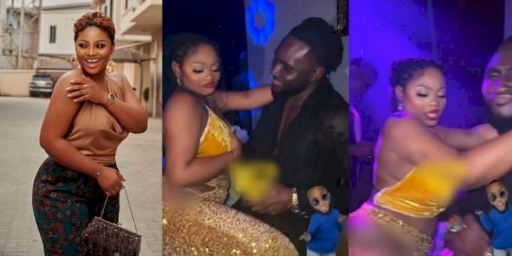 "She belongs to the street" - Netizens react to video of Tega Dominic dancing seductively with Pere (video)