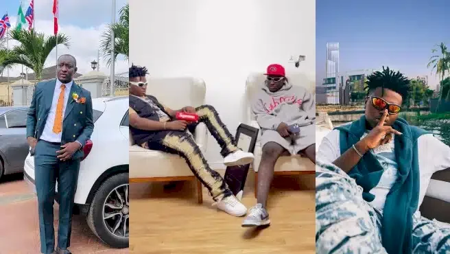 "No be Machala the ripper and 5% victim be this" - Speculations as Carter Efe and Berri Tiga make music together (Video)