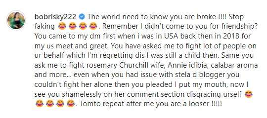 'The world needs to know you are broke' - Bobrisky exposes Tonto Dikeh's fake lifestyle, dislike for other celebrities