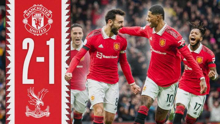 Manchester United 2 - 1 Crystal Palace (Feb-04-2023) Premier League Highlights