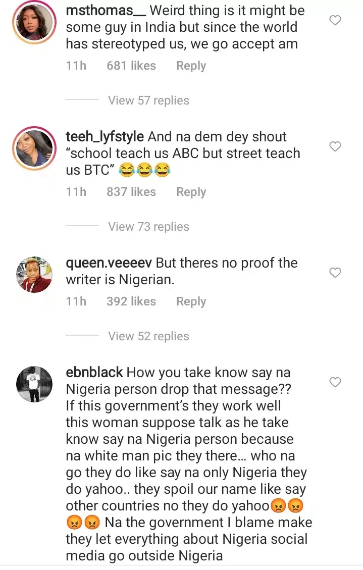 'Remove our flag wannabe Oyinbo' - Outrage as a white lady mocks a Nigerian for trying to scam her