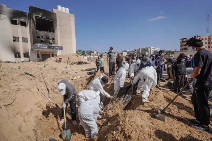Mass Grave Discovered At Hospital In Gaza's Khan Younis, With Nearly 200 Bodies