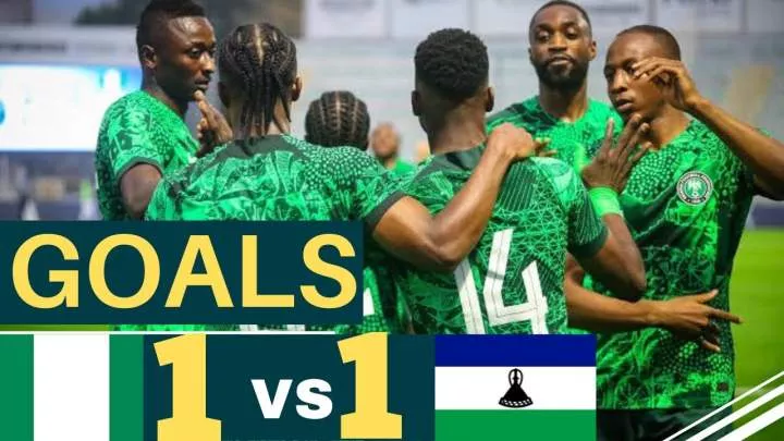 Nigeria 1 - 1 Lesotho (Nov-16-2023) CAF Qualification Highlights