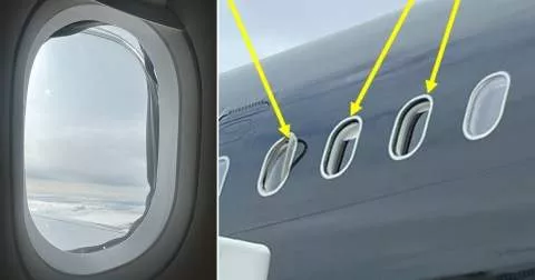 Plane reached 15,000ft before anyone noticed it had missing windows (photos)