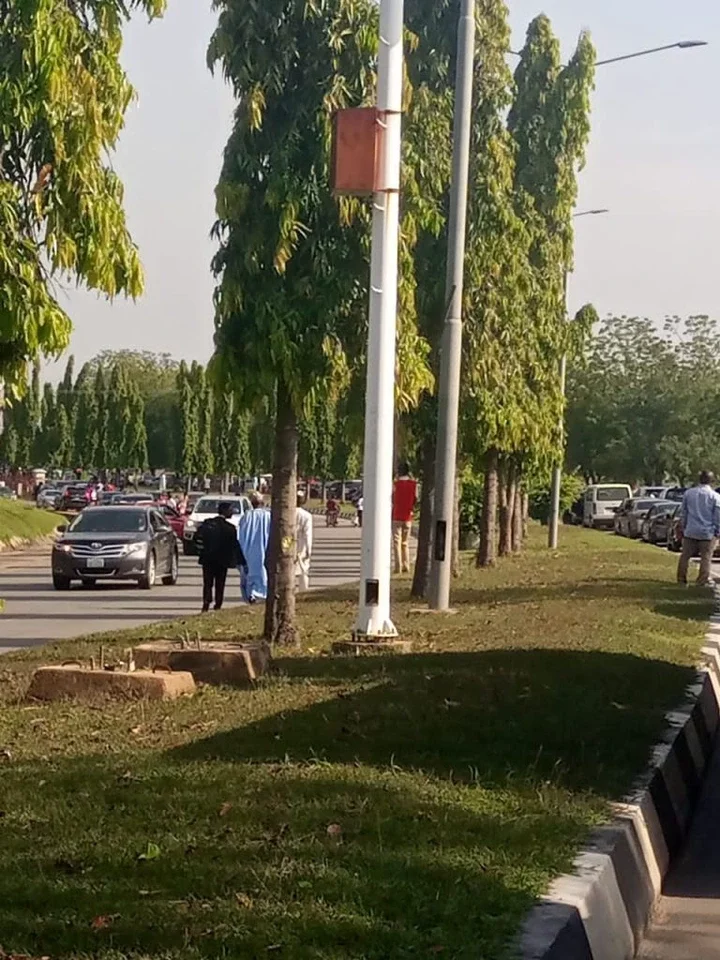 BREAKING: Angry NLC Members Lock Down Abuja Airport Leaving Many Stranded (PHOTOS)