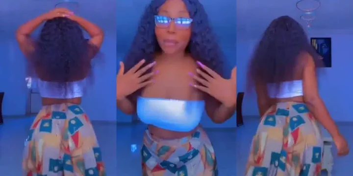 "This one na Christian thirst trap" - Netizens react as lady shakes her backside provocatively to gospel song