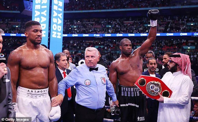 Dubois knocked out Joshua in the fifth round of their IBF heavyweight title fight at Wembley