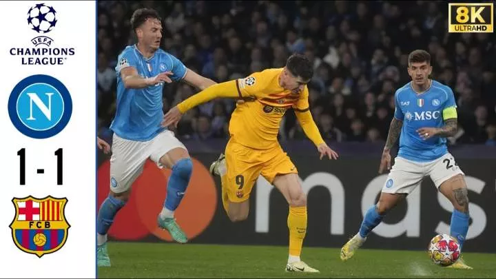 Napoli 1 - 1 Barcelona (Feb-21-2024) Champions League Highlights