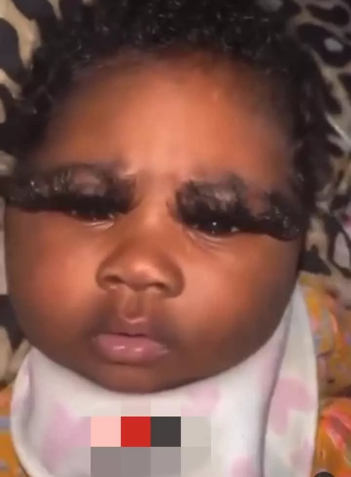 Baby eyelash extensions