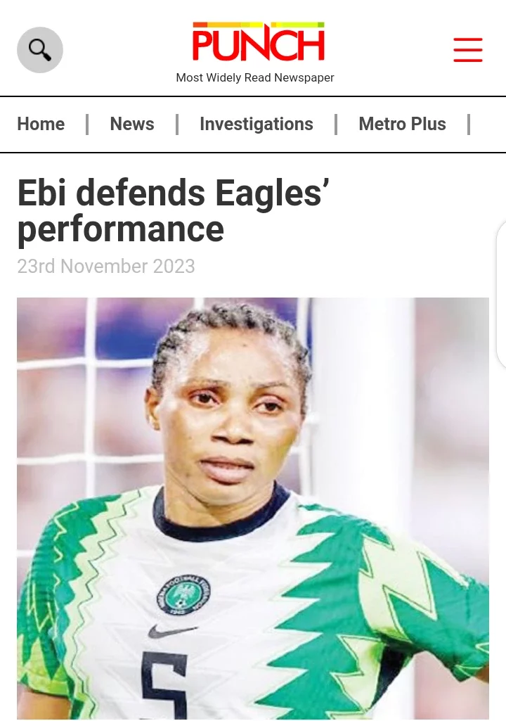 Today's Newspaper: Naira Depreciates Against Dollar for Second Time; Ebi Defends Eagles' Performance