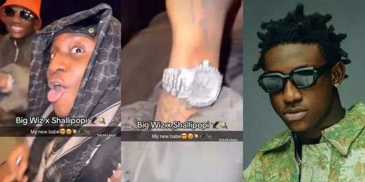 "250$, 300$ or 10,000$?" - Wizkid expresses shyness as Shallipopi keeps camera on, asks about value of his wristwatch