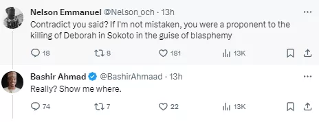 Nigerians dig up old tweet where Bashir Ahmad supported death penalty for blasphemy after he dared them to show him where he ever supported such
