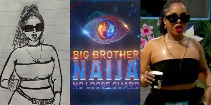 BBNaija: Fan flaunts hand-drawn portrait of Onyeka