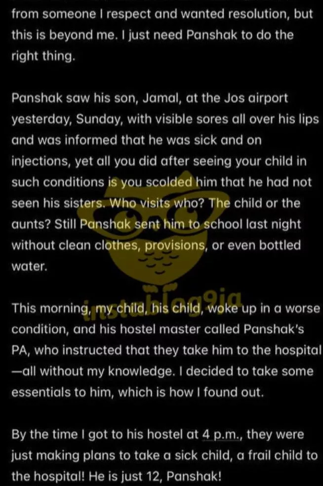 Ice Prince's negligence led to our 12-year-old son's hospitalization - Baby Mama cries out