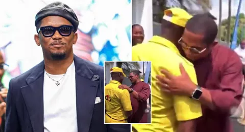 I played with him: Samuel Eto meets former teammate who now works as a security guard (Video)