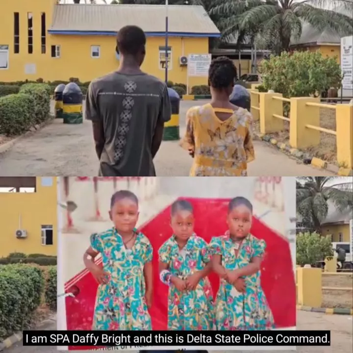 Delta police arrest girl alongside her boyfriend over murd£r of her 10-year-old sister in Delta (video)