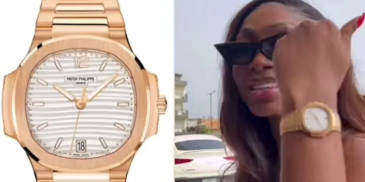 Tongues wag over price of Sophia Egbueje's Patek wristwatch