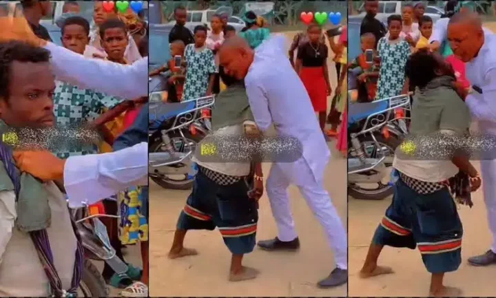 Moment mentally challenged man refuses to be healed by pastor