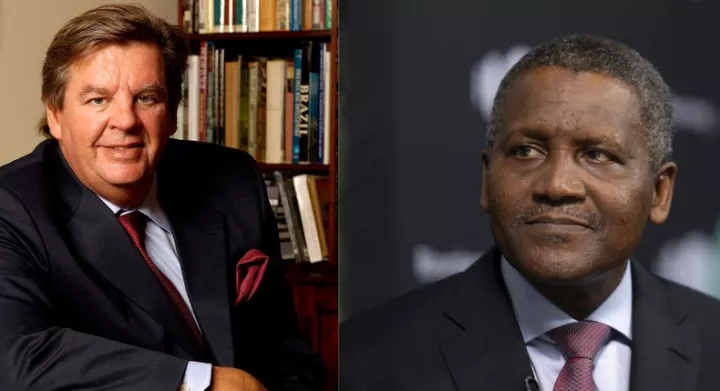 Aliko Dangote and Johann Rupert currently share the same net worth