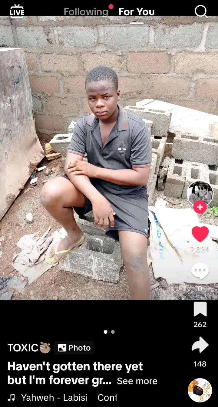 Nigerian man's before and after photos of his journey from bricklayer to wealthy individual goes viral