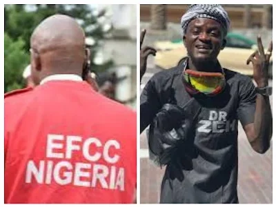 EFCC Arrests Portable for Spraying money in an event. Details below