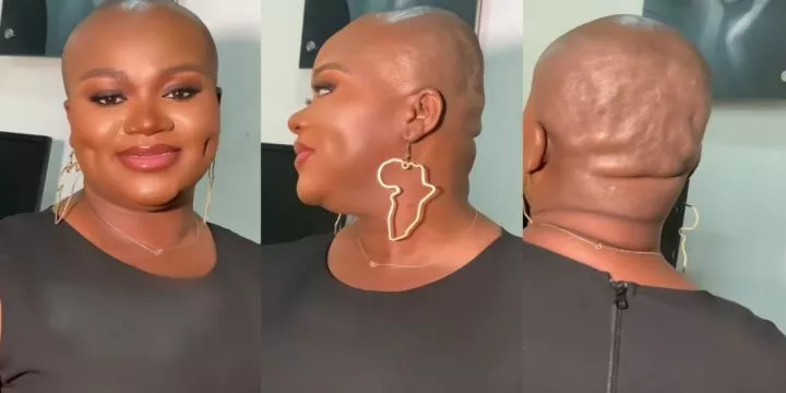 Lady breaks the internet as she puts her unique looks on display