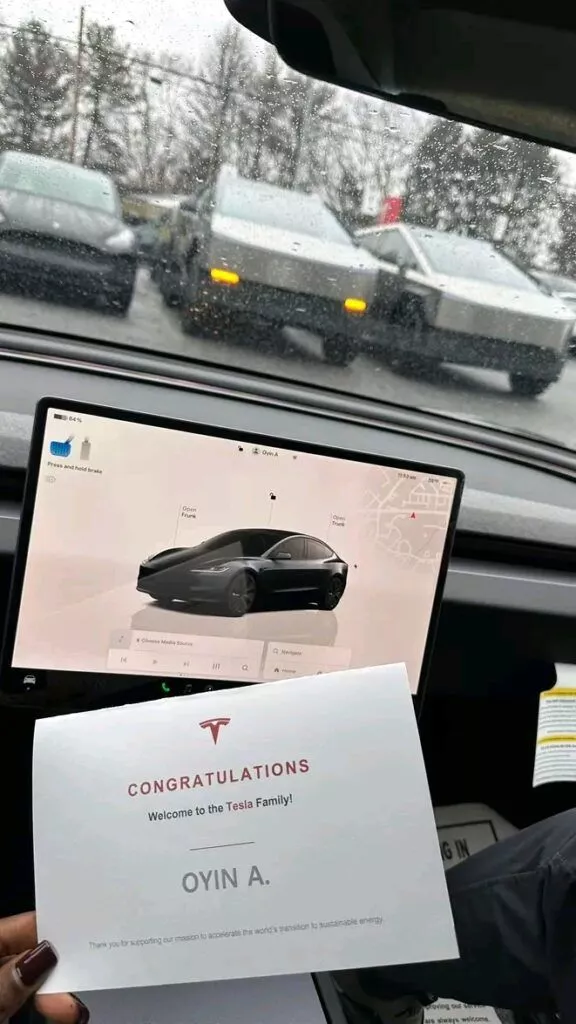 Lady overjoyed over 2025 Tesla acquisition, recounts struggles