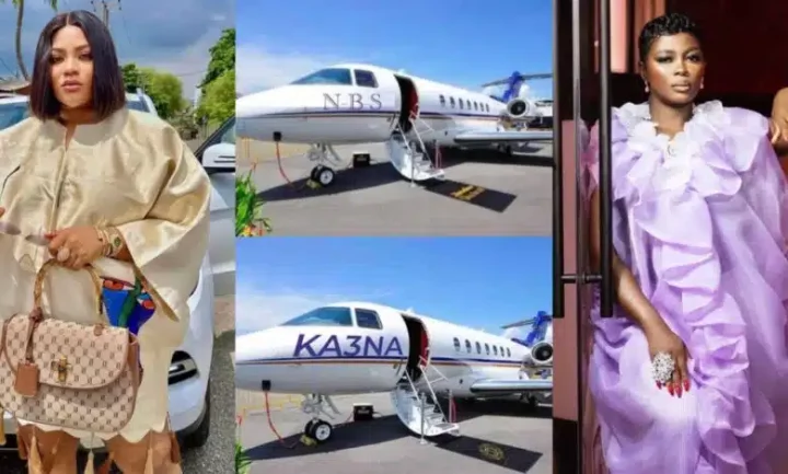 Nkechi Blessing taunts Ka3na as she flaunts her new jet