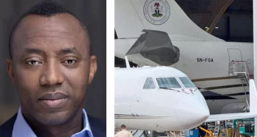 FG bought a $100million (N150billion) Presidential jet while asking Nigerians to exercise patience - Sowore calls out FG over alleged purchase of Private Jet