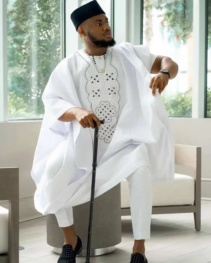 New Agbada Designs with Embroidery for Men