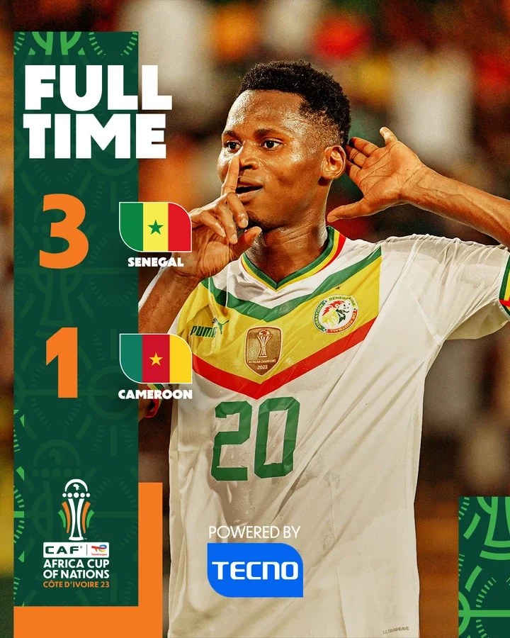 SEN 3-1 CMR: Match Review and Latest AFCON Group C Table