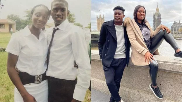 Super Eagles star Taiwo Awoniyi cries as he blesses his twin sister's traditional marriage