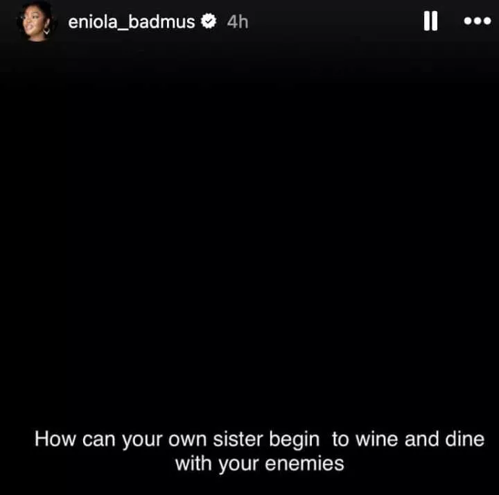 Eniola Badmus gives context amidst speculation of dissing Davido