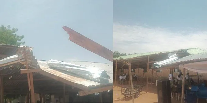 Corps Members Stranded As Windstorm Wrecks NYSC Camp In Gombe State Corps Members Stranded As Windstorm Wrecks NYSC Camp In Gombe State