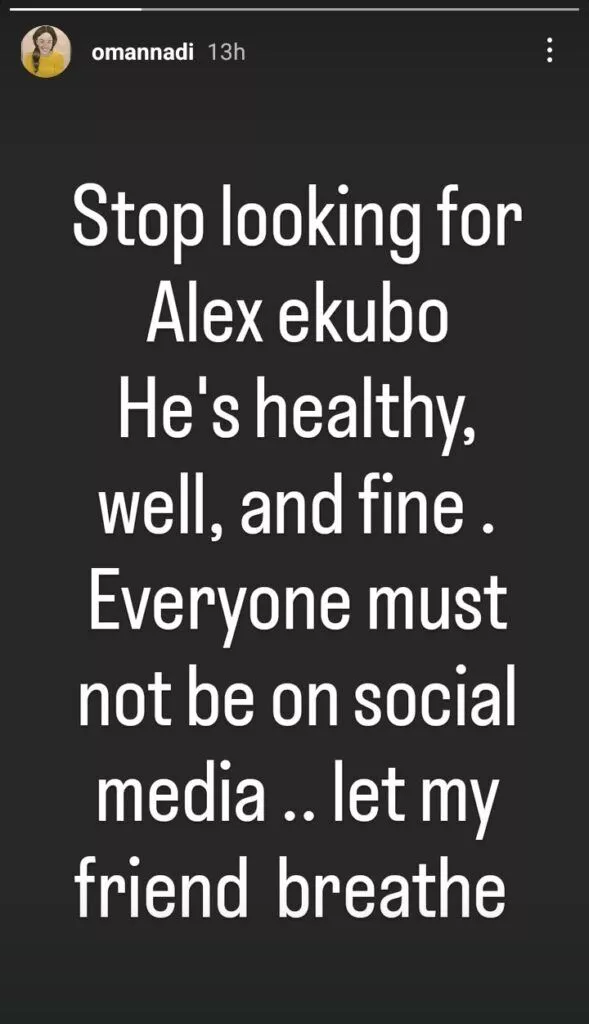 Oma Nnadi clears air on Alexx Ekubo's disappearance from social media