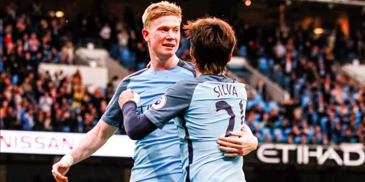 Kevin de Bruyne and David Silva 