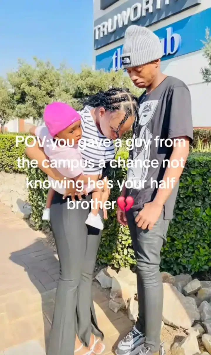 Lady heartbroken as she finds out that her man is her half brother