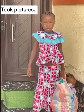 Lady shares two-month transformation of little girl she brought to 'keep her child company'