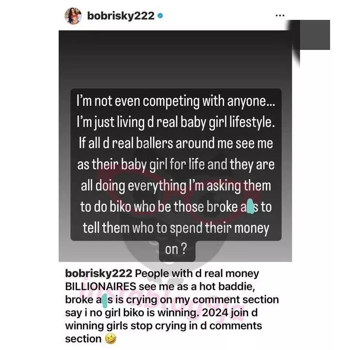 Billionaires see me as hot baddie; I'm living the real baby girl lifestyle - Bobrisky