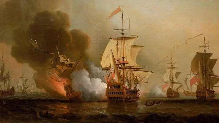 National Maritime Museum 'Wager's action off Cartagena