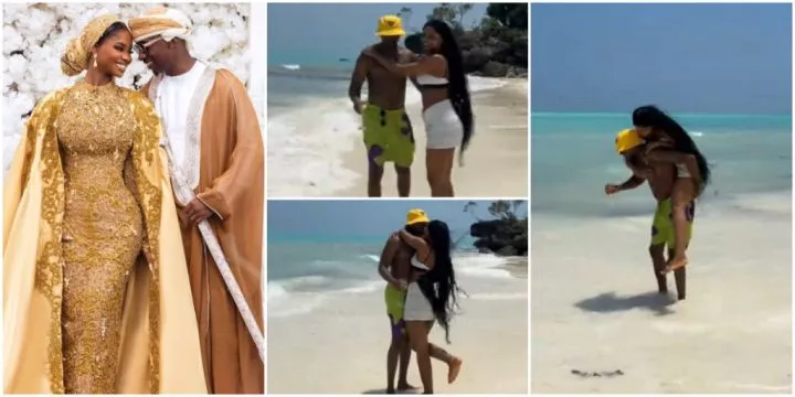 "Not fasting?" - Priscilla Ojo's romantic video with Juma Jux during Ramadan sets tongues wagging