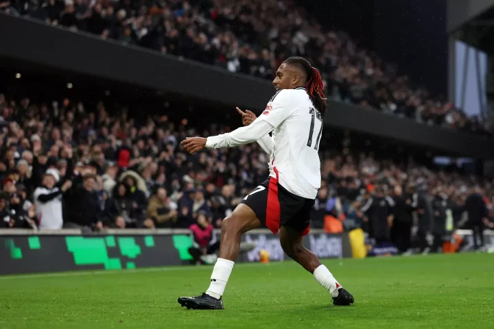 Alex Iwobi is the latest player to wear Sokito's boots in the Premier League. Image: Getty