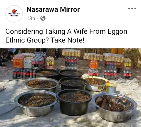 Mixed reactions trail fixed bride price of N5000 and four basins of cooked butter beans for Eggon women in Nasarawa state