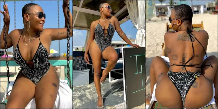 "All I have to bring to the table" - Blessing CEO brags in bikini