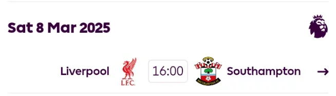 Liverpool's Next Five Fixtures in all competitions