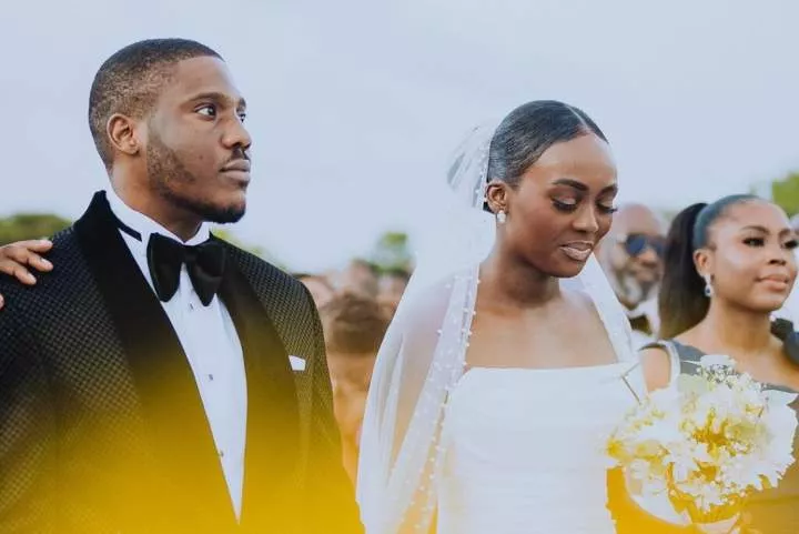 Ex-governor Babatunde Fashola's daughter, Yewande weds lover, Posi Ogunlesiv