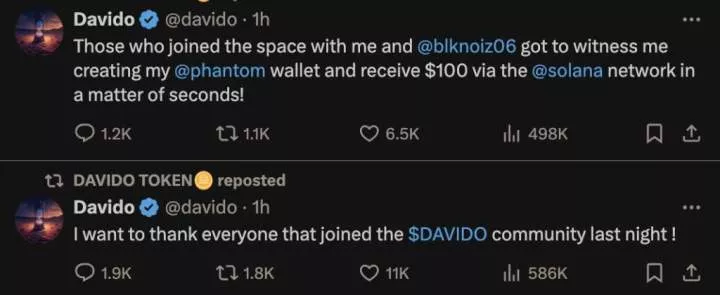 Davido breaks silence amid alleged $Davido coins fraud